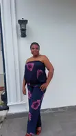 Ace Couture Black and Pink Chiffon 3 Piece Set - 2