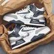 Air Jordan Basketball Shoes - White/Blue - 4