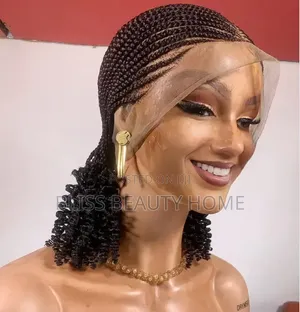 Full Lace Braided Wig - Dukanan Launuka Akwai