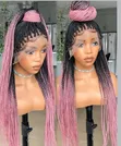 Full Lace Braided Wig - Dukanan Launuka Akwai - 3