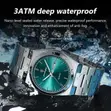 Poedagar Premium Stainless Steel Watch with Green Dial - 3