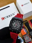 New CURREN Skeleton Face Water Resistant Wrist Watch - 3