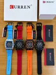 New CURREN Skeleton Face Water Resistant Wrist Watch - 5