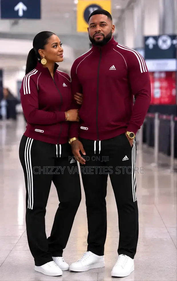 Adidas Hoodie - Wine Colour, Sizes M-3XL - 1