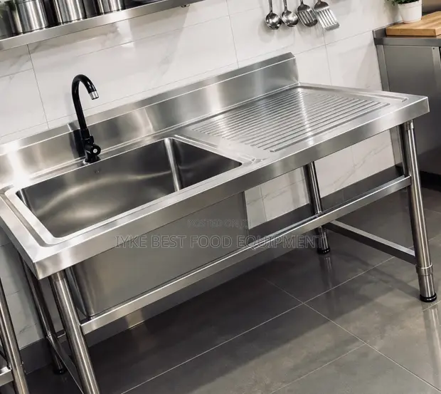 Sink Mai Kwallon Baki Daya Mai Wurin Zubar Da Ruwa Na Bakin Karfe - 1