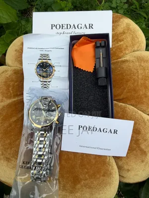 Poedagar Luxury Men's Chronograph Watch - Stainless Steel Quartz
