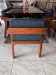 6-Gurbin Dining Set tare da Epoxy Table Top Coat - 4