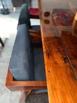 6-Gurbin Dining Set tare da Epoxy Table Top Coat - 5