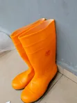 Yellow Safety Rain Boots - 1