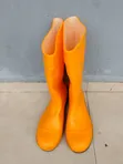 Yellow Safety Rain Boots - 2