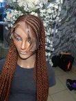 30" Glueless Braided Frontal Wig - Chestnut & Ginger - 2