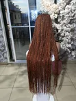 30" Glueless Braided Frontal Wig - Chestnut & Ginger - 3