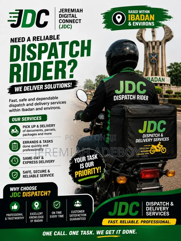 Reliable Dispatch Rider Service in Ibadan - 1