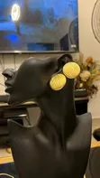 Gold Plated Stainless Steel Hoop Earrings - 1