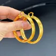 Gold Plated Stainless Steel Hoop Earrings - 3