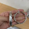 Gold Plated Stainless Steel Hoop Earrings - 4
