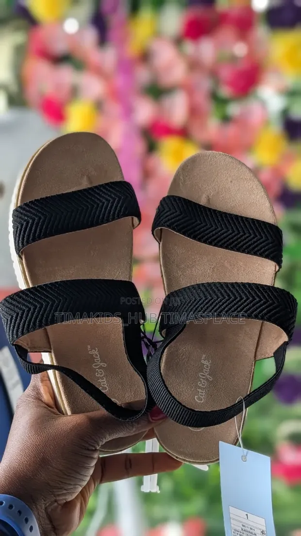 Cat & Jack Mata Pink Sandal - Girman 32/4 - 1