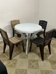 Home Interiors Filin Kujerun Cin Abinci (Mai Zama 4, Zagaye) - 2
