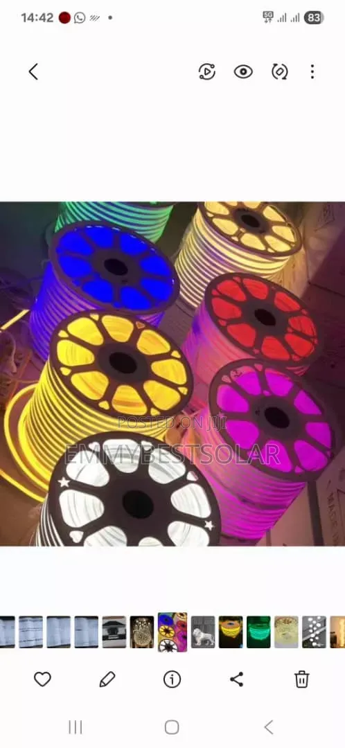 50x50mm Neon Rope Light - 1