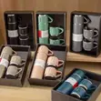 500ml Stainless Steel Vacuum Flask Gift Set with 2 Cups - 1