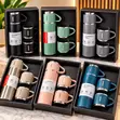 500ml Stainless Steel Vacuum Flask Gift Set with 2 Cups - 2