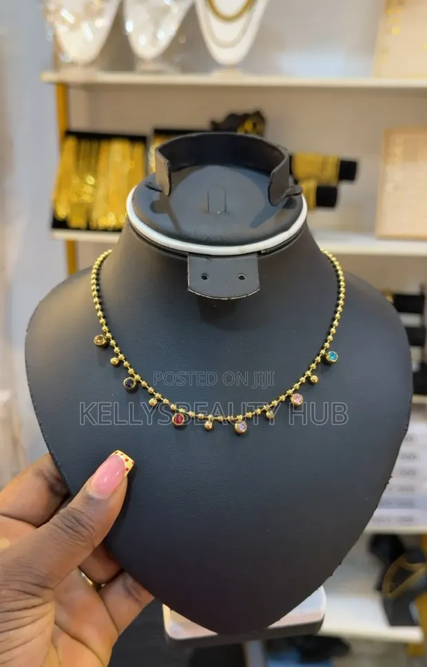 Colored Diamond Ball Necklace - 1