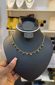 Colored Diamond Ball Necklace - 1