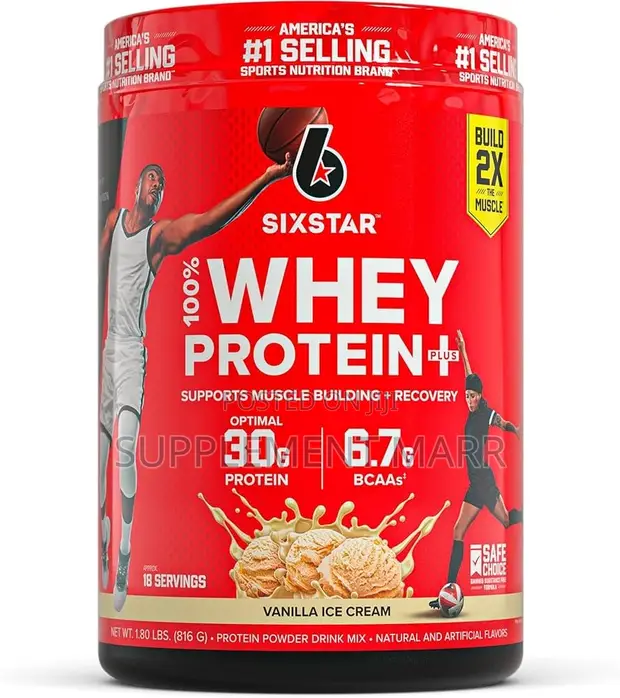 Sixstar Whey Protein Powder with Whey Isolate - 1.8 LBS - 1