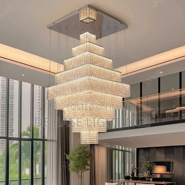 Luxury Multi-Tier Crystal Chandelier Villa Light - 1