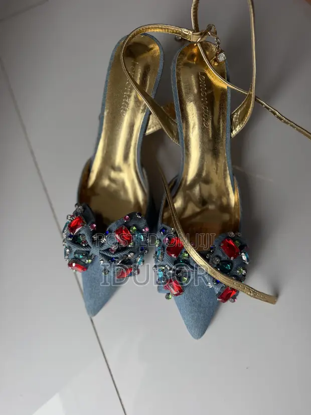 Lemonade Denim Cover Heel Shoes - 1