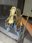 Lemonade Denim Cover Heel Shoes - 3