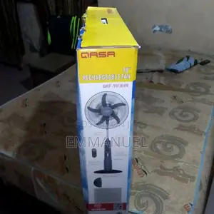 Qasa 18" Rechargeable Pedestal Fan - Brand New