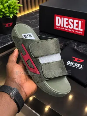 Diesel Sa-Mayah Double Strap Velcro Slides