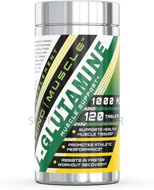 L-Glutamine Tablets 1000mg 120 Count - Workout Recovery