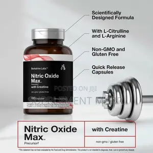 Nitric Oxide Capsules with Creatine - L-Citrulline, L-Arginine