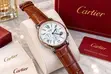 New Cartier Curren Leather Strap Chronograph Watch - 1