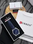 New Cartier Curren Leather Strap Chronograph Watch - 3