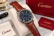 New Cartier Curren Leather Strap Chronograph Watch - 5