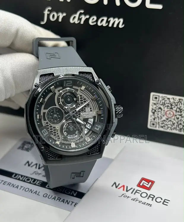 Naviforce Chronograph Rubber Watch - 1