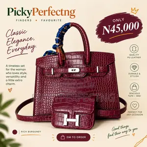Burgundy Croc-Texture Mini Waist/Crossbody Bag