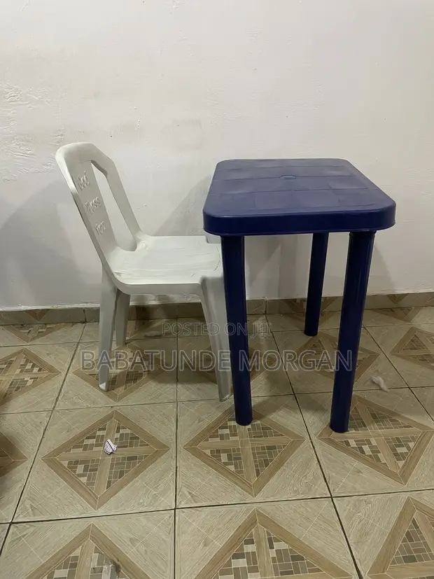 Durable Plastic Table and Chair Set - 1