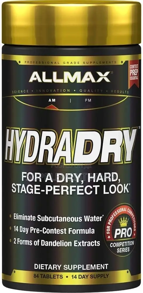 Allmax Hydradry 84 Tablets - 14-Day Pre-Contest Formula - 1