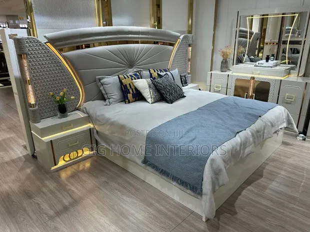 Turkish Imported Luxury Bed Frame Set - 1