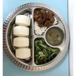 Stainless Steel 4-Partition Dinner Plate (30cm & 35cm) - 1