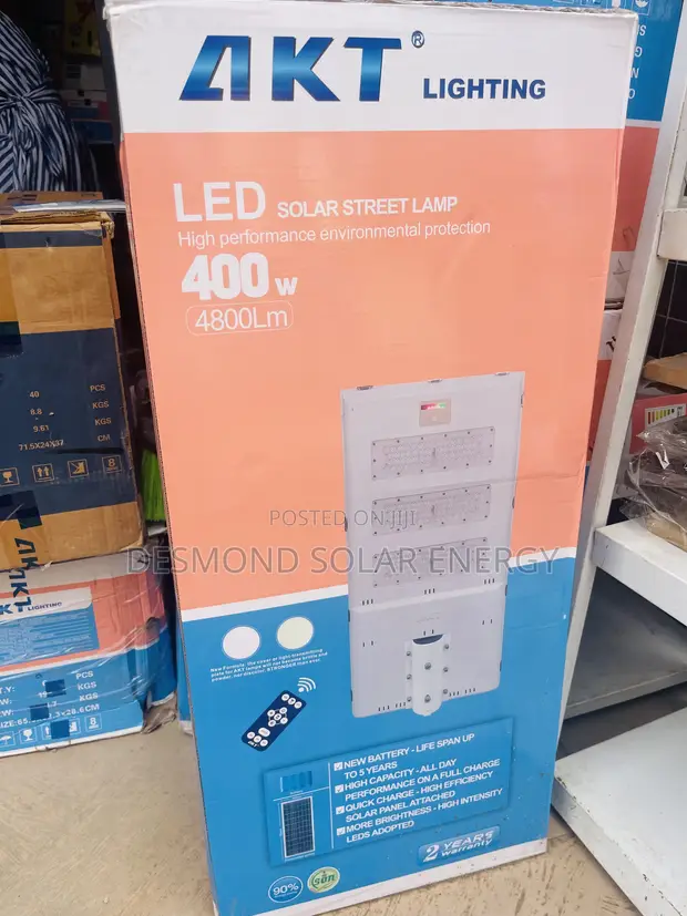 400W LED AKTL Solar Street Light - Brand New with Warranty - 1