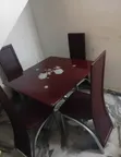 Tampered Glass Square Dining Table (Seats 4) - 1