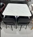Stylish 4-Seater Marble Dining Set - 3