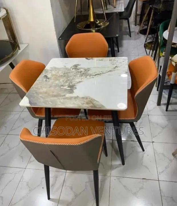 Imported Marble Top Dining Set (4 Seaters) - 1