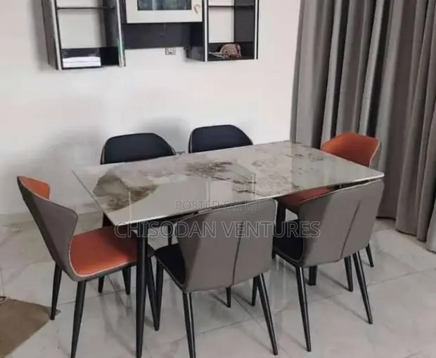 Imported Marble Top Dining Set (6 Seaters) - 1