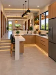 Modern Marble Kitchen Countertop - Mafi Kyawun Inganci - 2